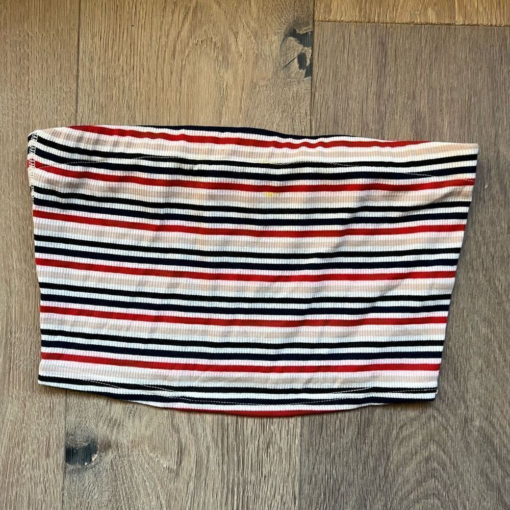 Lovers + Friends Women's Multicolor Striped Tube Top Size Small